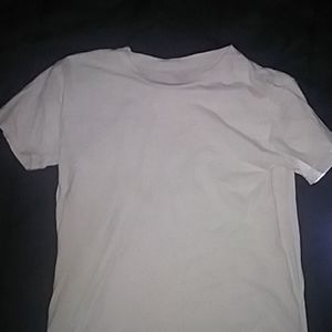 Plain white tee